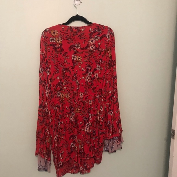 Xhilaration Red Floral Dress - Picture 3 of 6